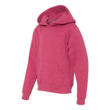 996YR JERZEES NuBlend® Youth Hooded Sweatshirt Vintage Heather Red