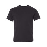 498Y Hanes Perfect-T Youth T-Shirt Black