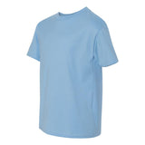 498Y Hanes Perfect-T Youth T-Shirt Light Blue