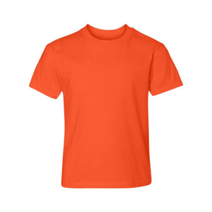 498Y Hanes Perfect-T Youth T-Shirt Orange