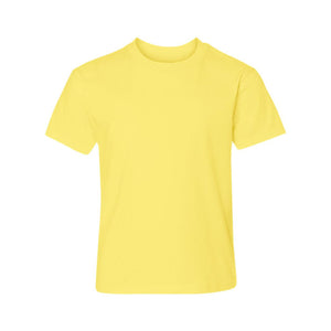 498Y Hanes Perfect-T Youth T-Shirt Yellow