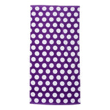 C3060P Carmel Towel Company Polka Dot Velour Beach Towel Purple