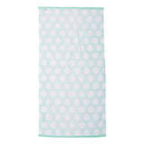 C3060P Carmel Towel Company Polka Dot Velour Beach Towel Light Green