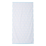 C3060P Carmel Towel Company Polka Dot Velour Beach Towel Light Blue