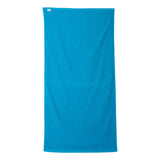 C3060 Carmel Towel Company Velour Beach Towel Aqua