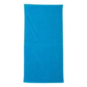 C3060 Carmel Towel Company Velour Beach Towel Aqua