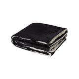 8712 Alpine Fleece Micro Mink Sherpa Blanket Black