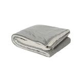 8712 Alpine Fleece Micro Mink Sherpa Blanket Grey