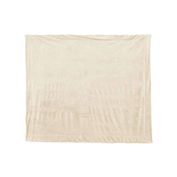 8712 Alpine Fleece Micro Mink Sherpa Blanket Cream