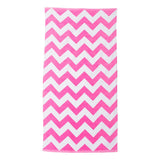 C3060X Carmel Towel Company Chevron Velour Beach Towel Perfect Pink