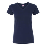 3507 LAT Women's Fine Jersey V-Neck Tee Navy