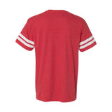 6937 LAT Football Fine Jersey Tee Vintage Red/ White