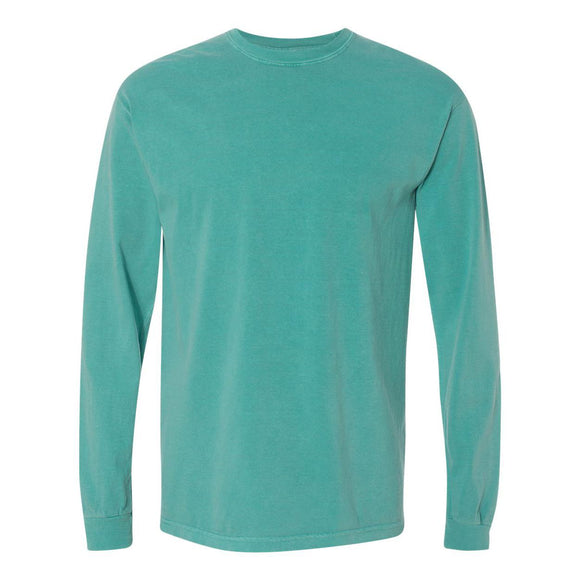 6014 Comfort Colors Garment-Dyed Heavyweight Long Sleeve T-Shirt Seafoam