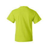 3930BR Fruit of the Loom HD Cotton Youth Short Sleeve T-Shirt Neon Green