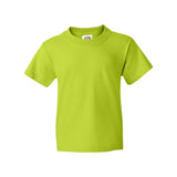 3930BR Fruit of the Loom HD Cotton Youth Short Sleeve T-Shirt Neon Green