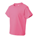 3930BR Fruit of the Loom HD Cotton Youth Short Sleeve T-Shirt Neon Pink