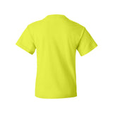 3930BR Fruit of the Loom HD Cotton Youth Short Sleeve T-Shirt Safety Green