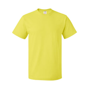 3930R Fruit of the Loom HD Cotton Short Sleeve T-Shirt Neon Yellow