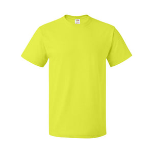 3930R Fruit of the Loom HD Cotton Short Sleeve T-Shirt Safety Green