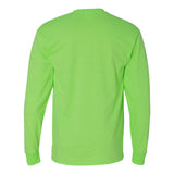 4930R Fruit of the Loom HD Cotton Long Sleeve T-Shirt Neon Green