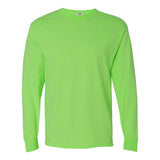 4930R Fruit of the Loom HD Cotton Long Sleeve T-Shirt Neon Green