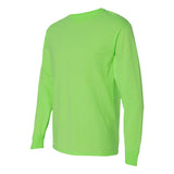 4930R Fruit of the Loom HD Cotton Long Sleeve T-Shirt Neon Green