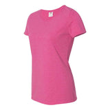 L3930R Fruit of the Loom HD Cotton Women's Short Sleeve T-Shirt Retro Heather Pink