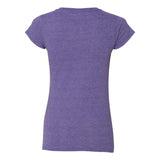 64V00L Gildan Softstyle® Women’s V-Neck T-Shirt Heather Purple