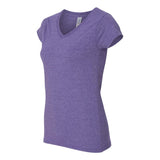 64V00L Gildan Softstyle® Women’s V-Neck T-Shirt Heather Purple