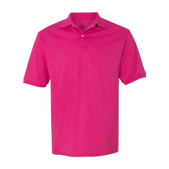 437MSR JERZEES SpotShield™ 50/50 Polo Cyber Pink