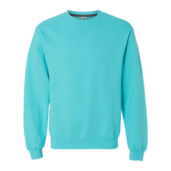 SF72R Fruit of the Loom Sofspun® Crewneck Sweatshirt Scuba Blue