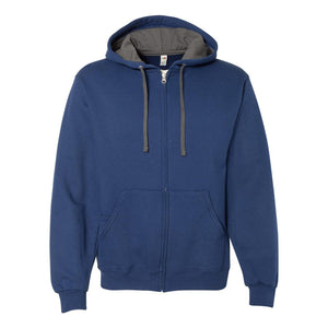 SF73R Fruit of the Loom Sofspun® Hooded Full-Zip Sweatshirt Admiral Blue