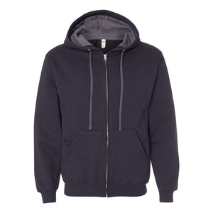 SF73R Fruit of the Loom Sofspun® Hooded Full-Zip Sweatshirt Black