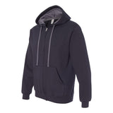 SF73R Fruit of the Loom Sofspun® Hooded Full-Zip Sweatshirt Black