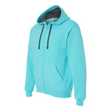 SF73R Fruit of the Loom Sofspun® Hooded Full-Zip Sweatshirt Scuba Blue