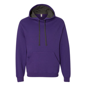 SF76R Fruit of the Loom Sofspun® Hooded Sweatshirt Purple