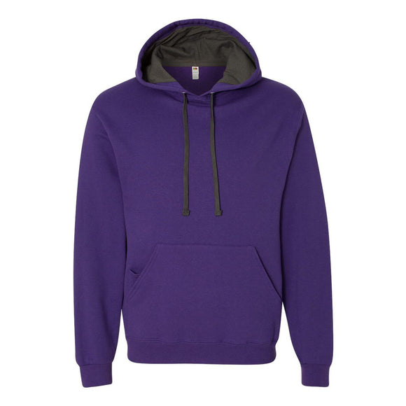 SF76R Fruit of the Loom Sofspun® Hooded Sweatshirt Purple