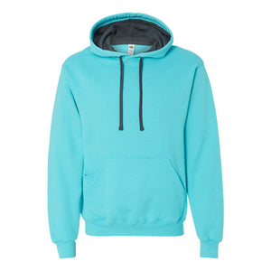 SF76R Fruit of the Loom Sofspun® Hooded Sweatshirt Scuba Blue