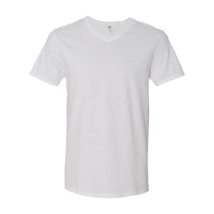 SFVR Fruit of the Loom Sofspun® V-Neck T-Shirt White