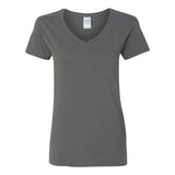 5V00L Gildan Heavy Cotton™ Women’s V-Neck T-Shirt Charcoal