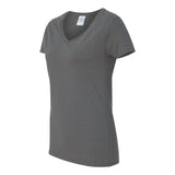 5V00L Gildan Heavy Cotton™ Women’s V-Neck T-Shirt Charcoal