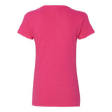 5V00L Gildan Heavy Cotton™ Women’s V-Neck T-Shirt Heliconia