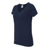 5V00L Gildan Heavy Cotton™ Women’s V-Neck T-Shirt Navy