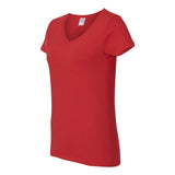 5V00L Gildan Heavy Cotton™ Women’s V-Neck T-Shirt Red