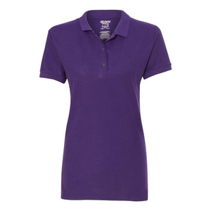 82800L Gildan Premium Cotton® Women's Double Piqué Polo Purple