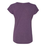 6750VL Anvil Women’s Triblend V-Neck T-Shirt Heather Aubergine