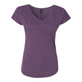 6750VL Anvil Women’s Triblend V-Neck T-Shirt Heather Aubergine