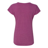 6750VL Anvil Women’s Triblend V-Neck T-Shirt Heather Raspberry