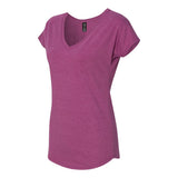 6750VL Anvil Women’s Triblend V-Neck T-Shirt Heather Raspberry