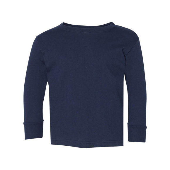 3302 Rabbit Skins Toddler Fine Jersey Long Sleeve Tee Navy